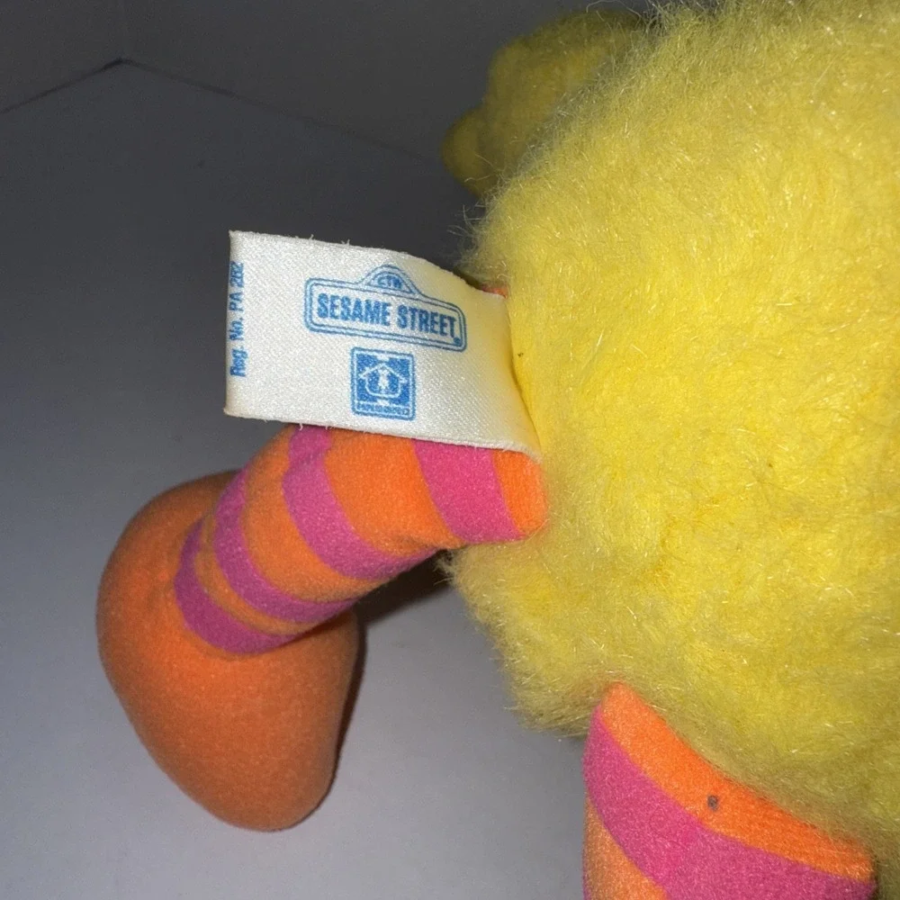 Vintage Big Bird Playskool 1986 Plush Stuffed Toy Sesame Street 13 Inch 1980s